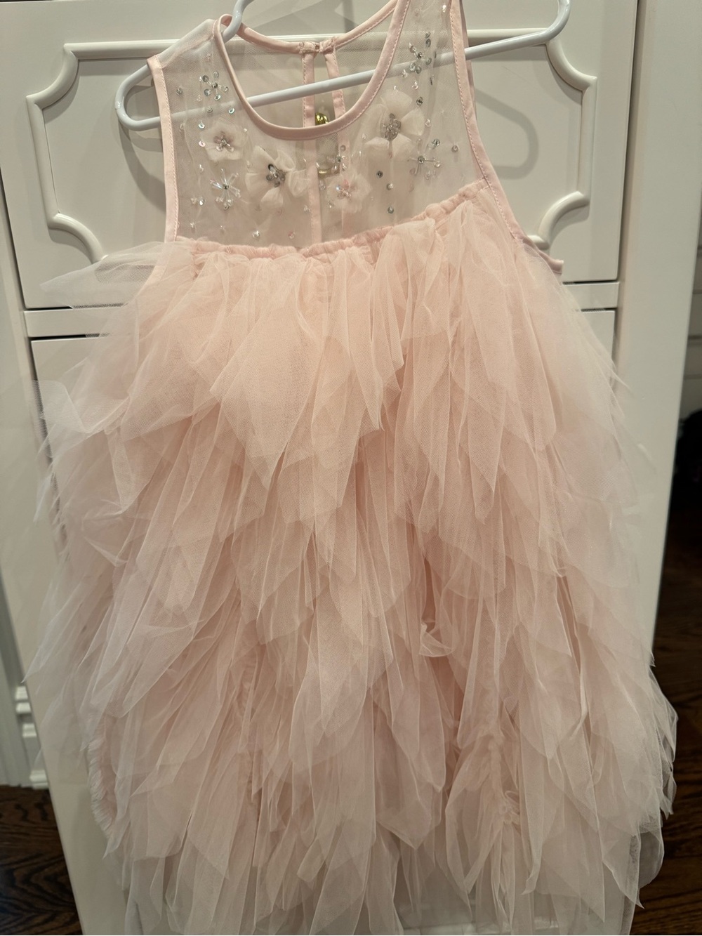 Tutu Du Monde Pale Pink Feathered Tulle Dress - Picture 2 of 8